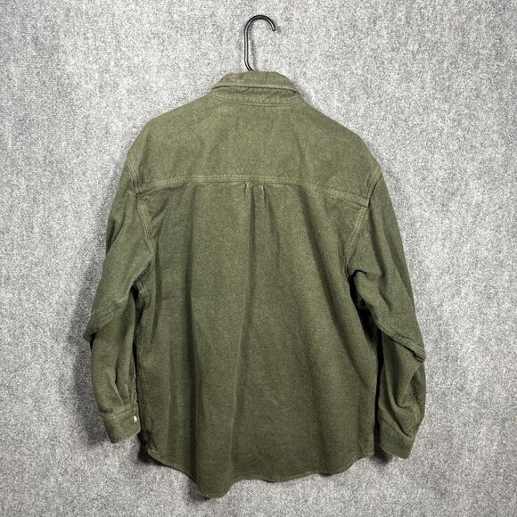 Vtg Moose Creek Legendary Flannel Shirt Mens Sz XL Green Solid Heavy EUC - Picture 9 of 11